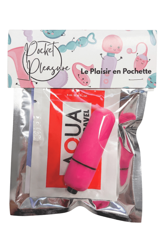 Mini Vibromasseur Bullet Rose 1 dosette lubrifiant · Pocket Pleasure · vue 2
