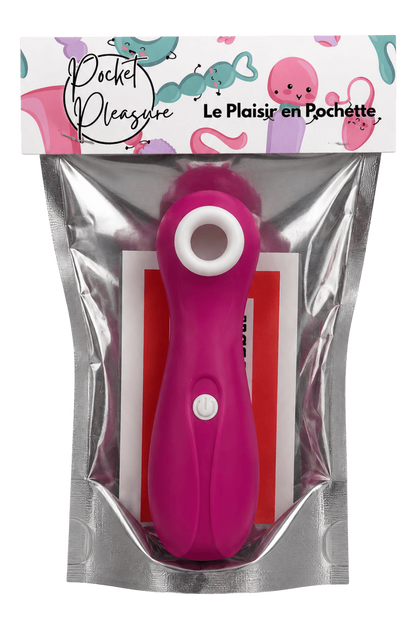 Stimulateur Clitoridien à Succion Rose 1 dosette lubrifiant · Pocket Pleasure · vue 2