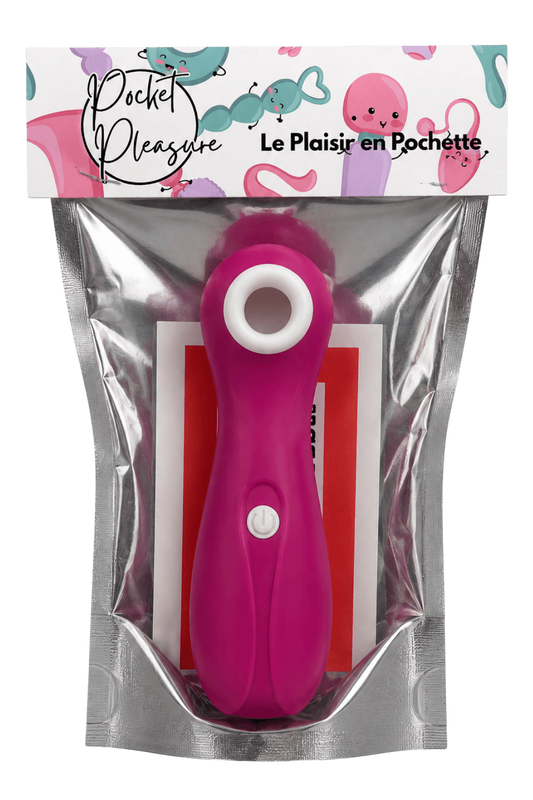 Stimulateur Clitoridien à Succion Rose 1 dosette lubrifiant · Pocket Pleasure · vue 2