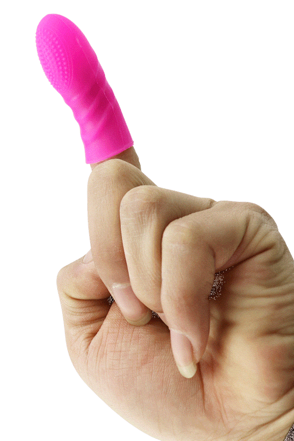 Doigt Chinois Picots Rose Silicone 1 dosette lubrifiant · Pocket Pleasure · vue 4
