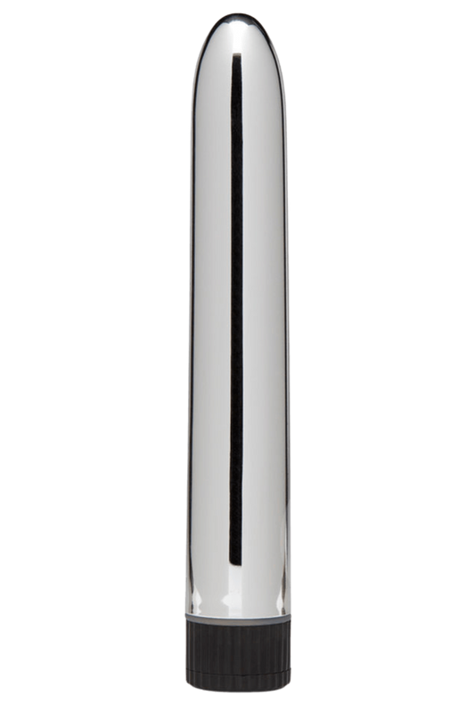 Vibromasseur Classique Argenté 1 dosette de lubrifiant · Pocket Pleasure
