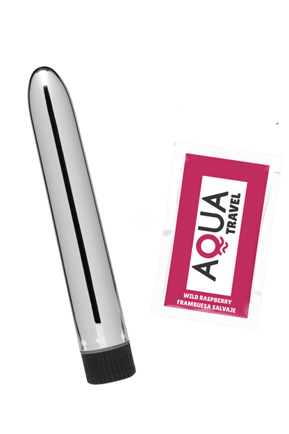 Vibromasseur Classique Argenté 1 dosette de lubrifiant · Pocket Pleasure · vue 3