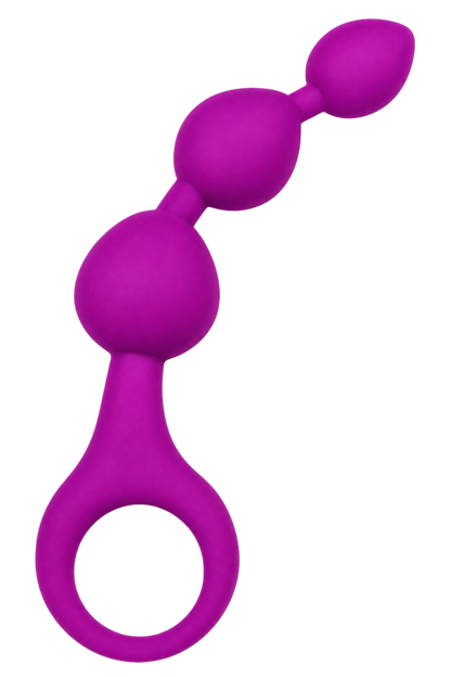 Chapelet Anal 3 Boules Fuchsia Silicone 1 dosette de lubrifiant · Pocket Pleasure
