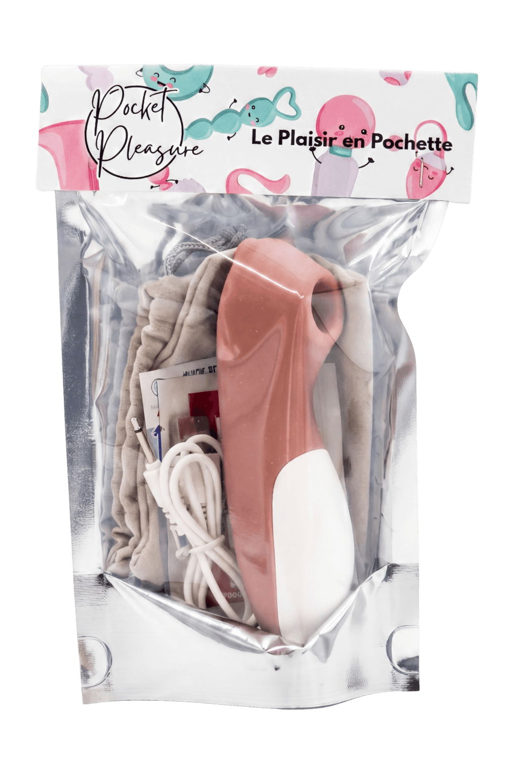 Stimulateur de clitoris Teddy Bear dosette de lubrifiant · Pocket Pleasure · vue 2