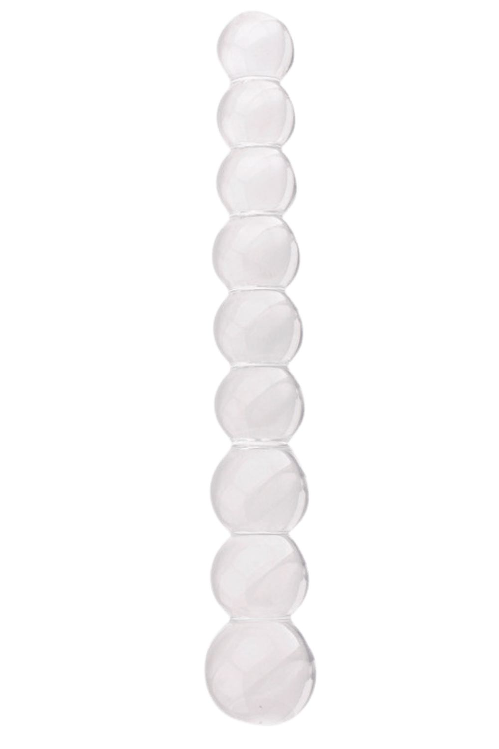 Chapelet Anal en Verre Transparent 1 dosette de lubrifiant · Pocket Pleasure