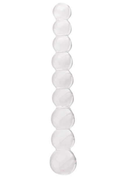 Chapelet Anal en Verre Transparent 1 dosette de lubrifiant · Pocket Pleasure