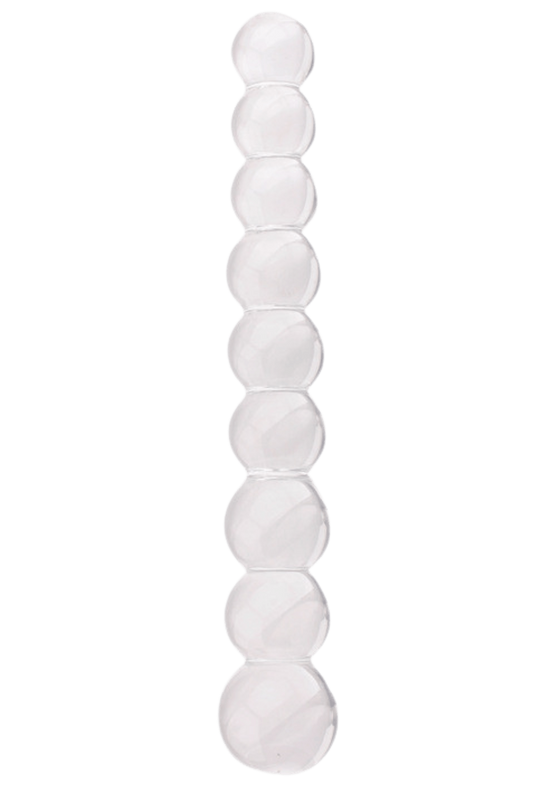 Chapelet Anal en Verre Transparent 1 dosette de lubrifiant · Pocket Pleasure