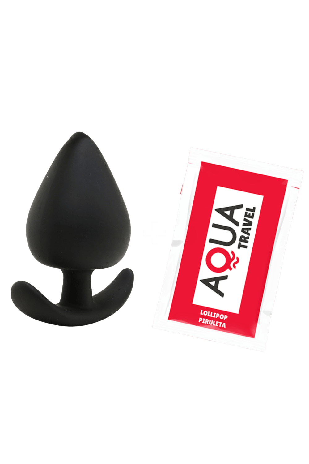 Plug Anal Silicone Noir XS dosette de lubrifiant · Pocket Pleasure · vue 3