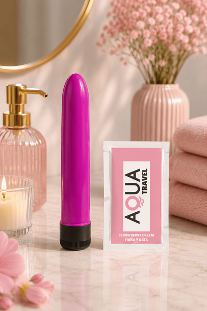 Vibromasseur Classique Violet 1 dosette de lubrifiant · Pocket Pleasure · vue 4
