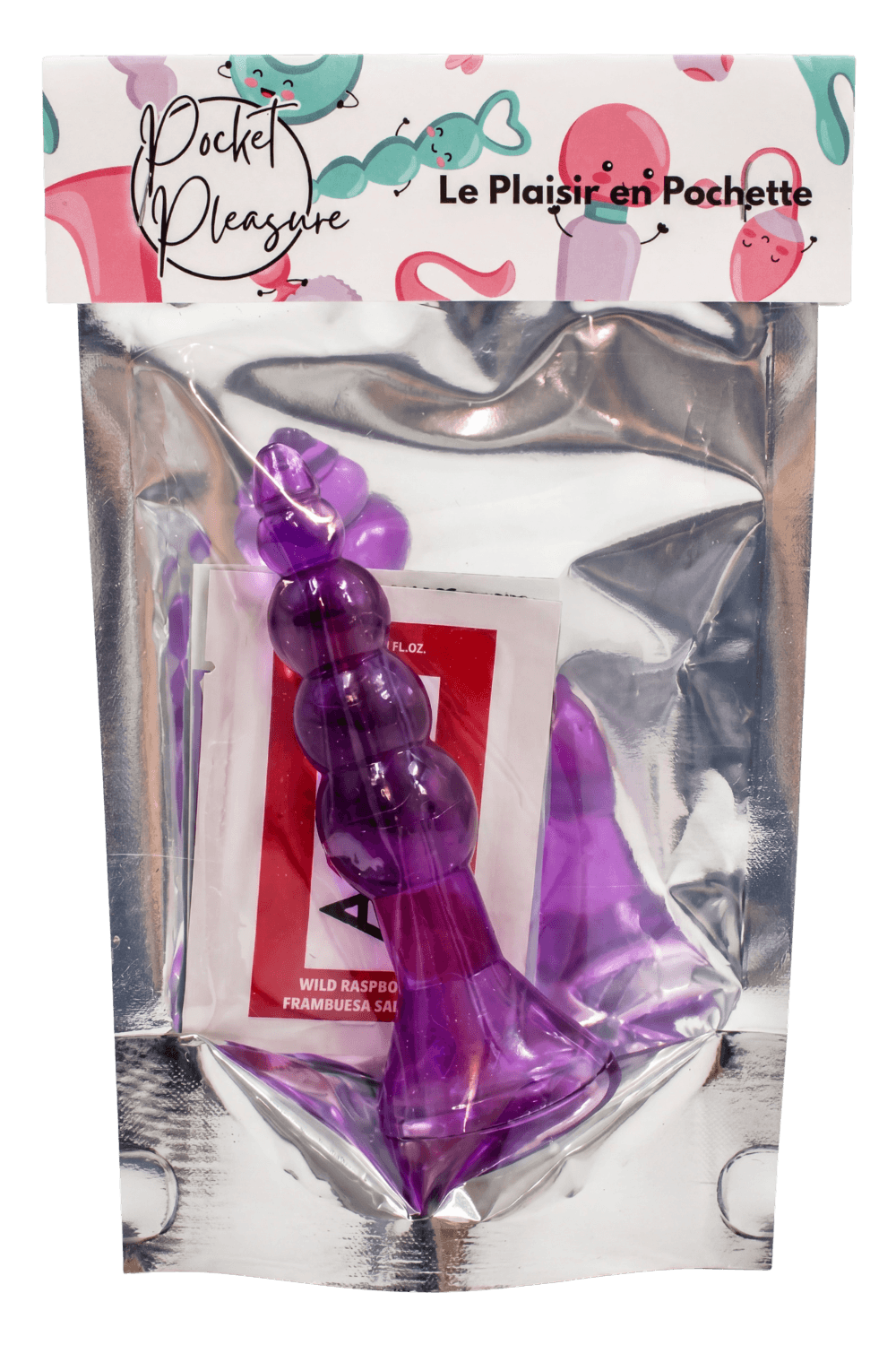 Plug Anal Ventouse Boules Jelly 11 cm dosette lubrifiant · Pocket Pleasure · vue 2