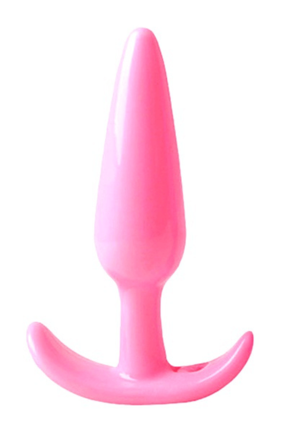 Plug anal rose souple base évasée dosette lubrifiant · Pocket Pleasure
