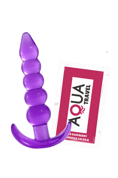 Plug Anal Jelly 5 Boules dosette lubrifiant · Pocket Pleasure · vue 3
