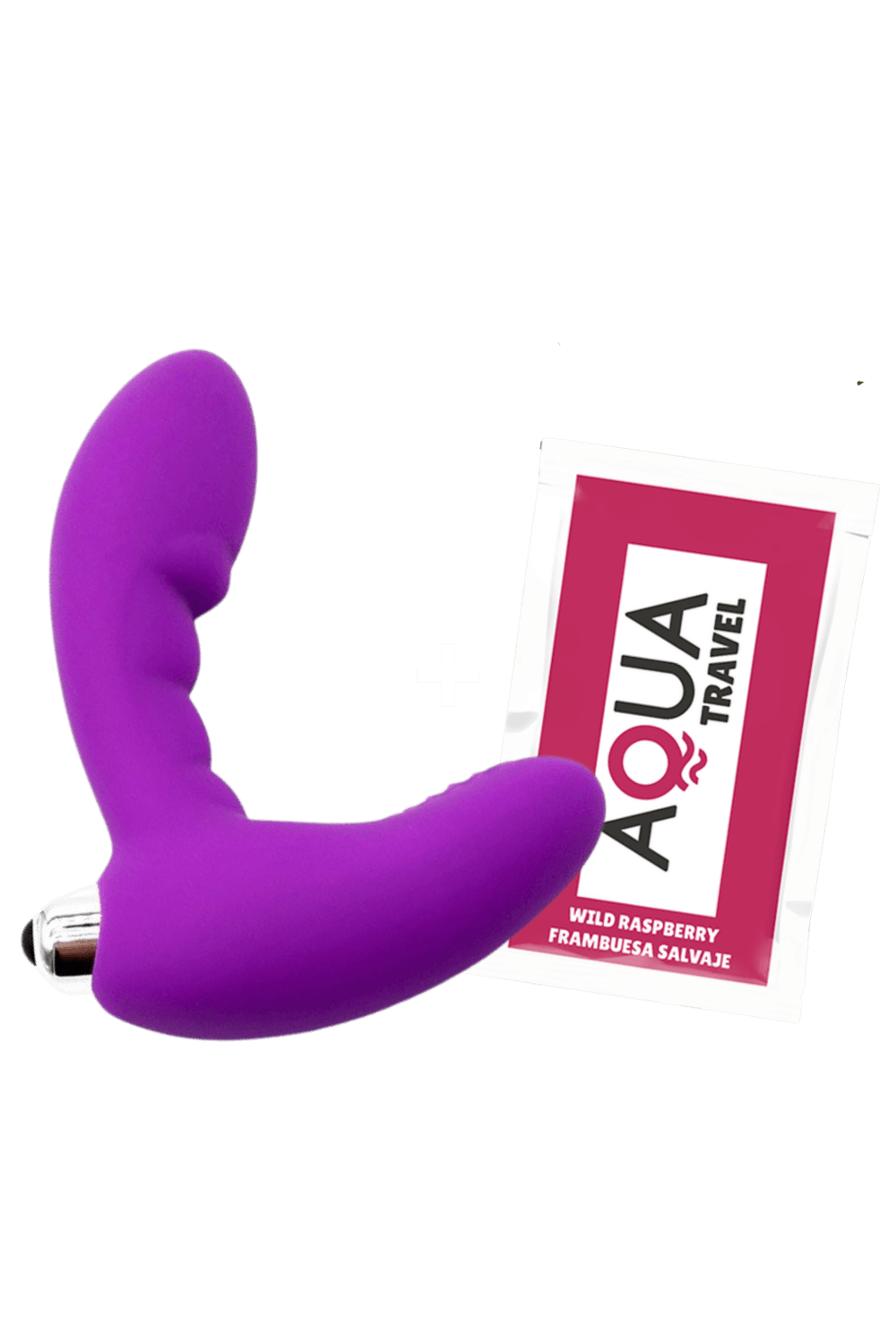 Vibromasseur anal violet stimulateur de prostate dosette lubrifiant · Pocket Pleasure · vue 3