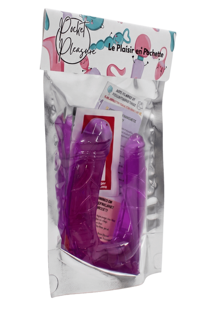 Double Dong Flexible Violet dosette de lubrifiant · Pocket Pleasure · vue 4