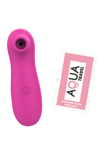 Stimulateur Clitoridien Vibrant Sans Contact Rose 1 dosette de lubrifiant · Pocket Pleasure · vue 3