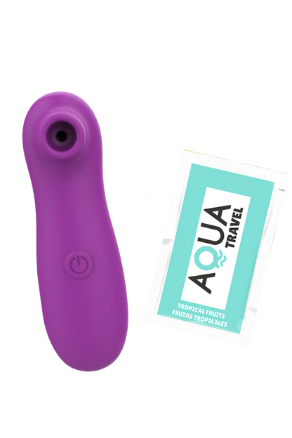 Stimulateur Clitoridien Vibrant Sans Contact Violet 1 dosette de lubrifiant · Pocket Pleasure · vue 3