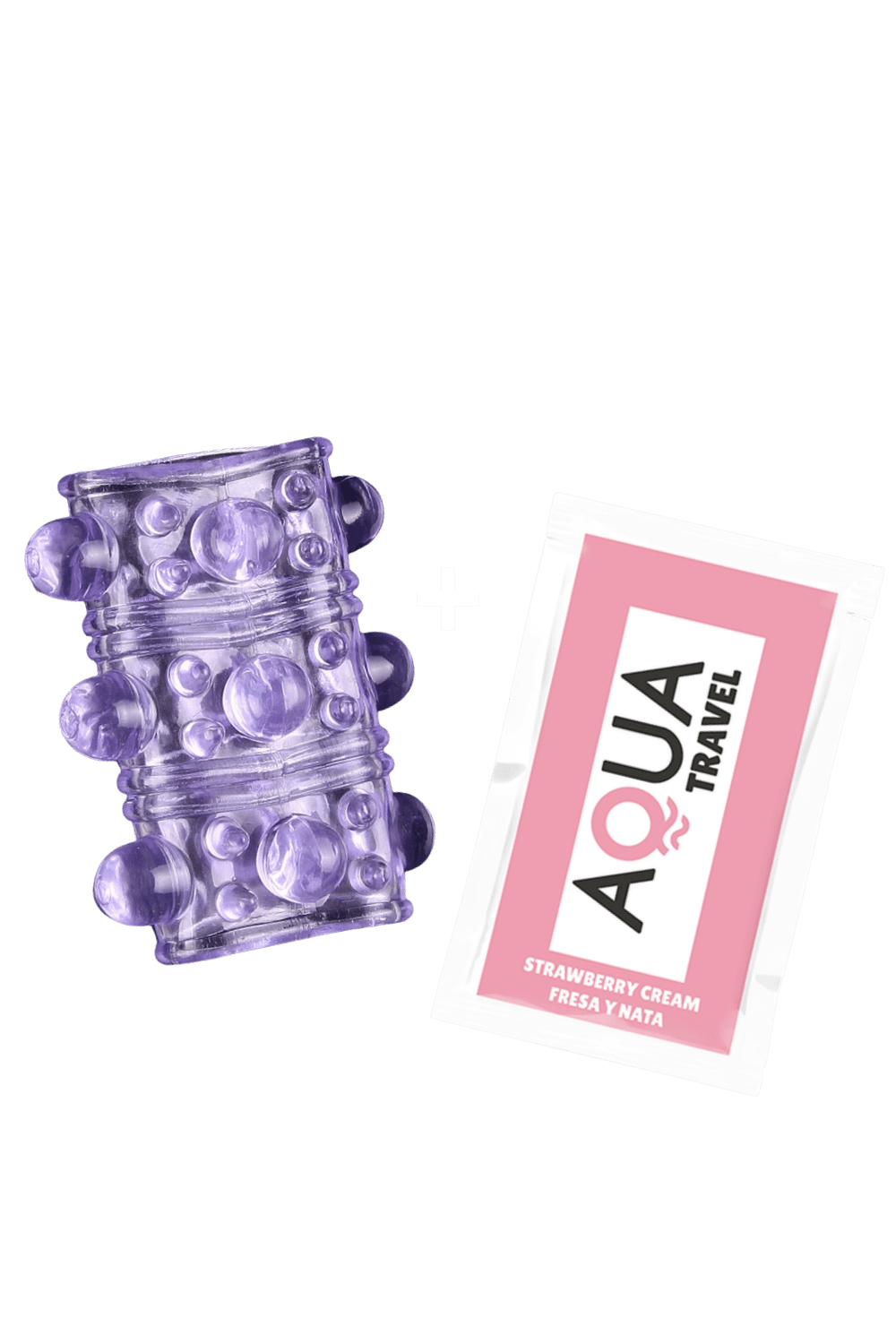 Gaine Pénienne Picots Violette 1 dosette lubrifiant · Pocket Pleasure · vue 3