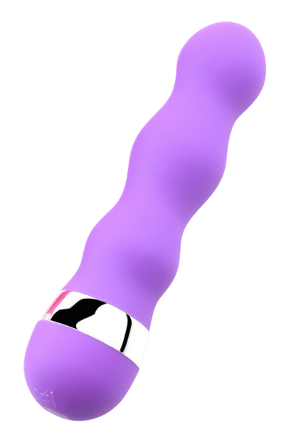 Mini Vibromasseur violet ondulés dosette de lubrifiant · Pocket Pleasure · vue 4