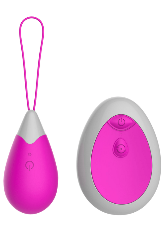 Œuf Vibrant Télécommandé 10 Modes Fuchsia 1 dosette de lubrifiant · Pocket Pleasure