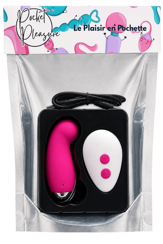 Œuf Vibrant Télécommandé 10 Modes Rose 1 dosette de lubrifiant · Pocket Pleasure · vue 2
