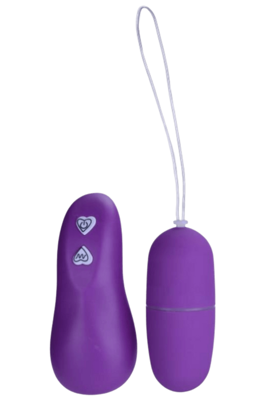 Œuf Vibrant Télécommandé 7 Vitesses Violet 1 dosette de lubrifiant · Pocket Pleasure