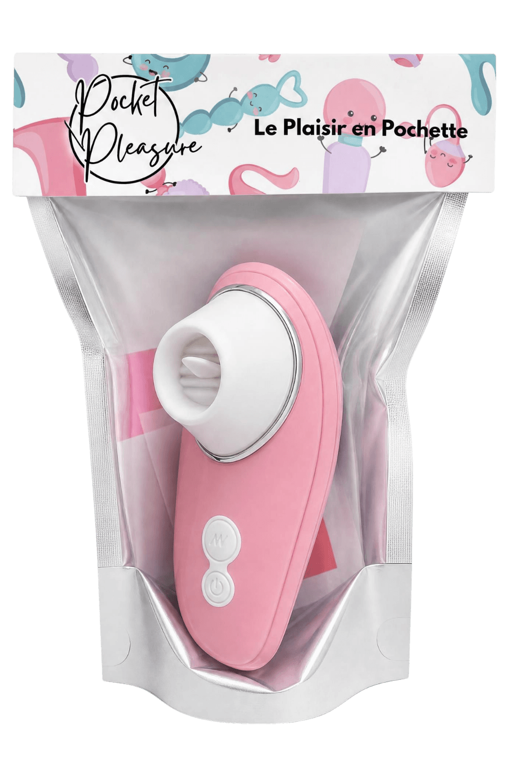 Stimulateur Clitoridien à Langue Rose 1 dosette de lubrifiant · Pocket Pleasure · vue 2