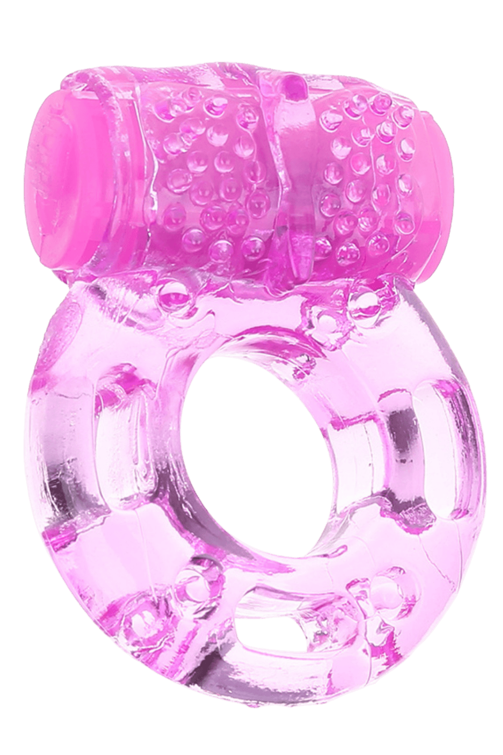 Anneau Pénien Vibrant Jelly Rose 1 dosette de lubrifiant · Pocket Pleasure
