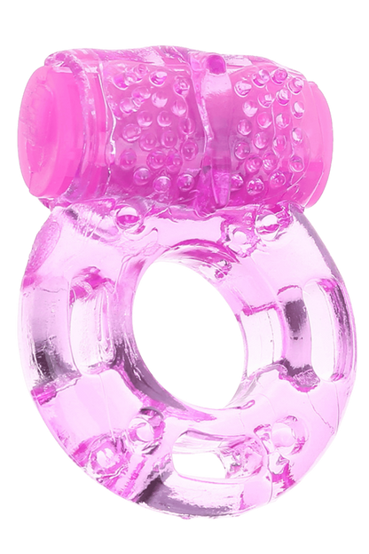 Anneau Pénien Vibrant Jelly Rose 1 dosette de lubrifiant · Pocket Pleasure