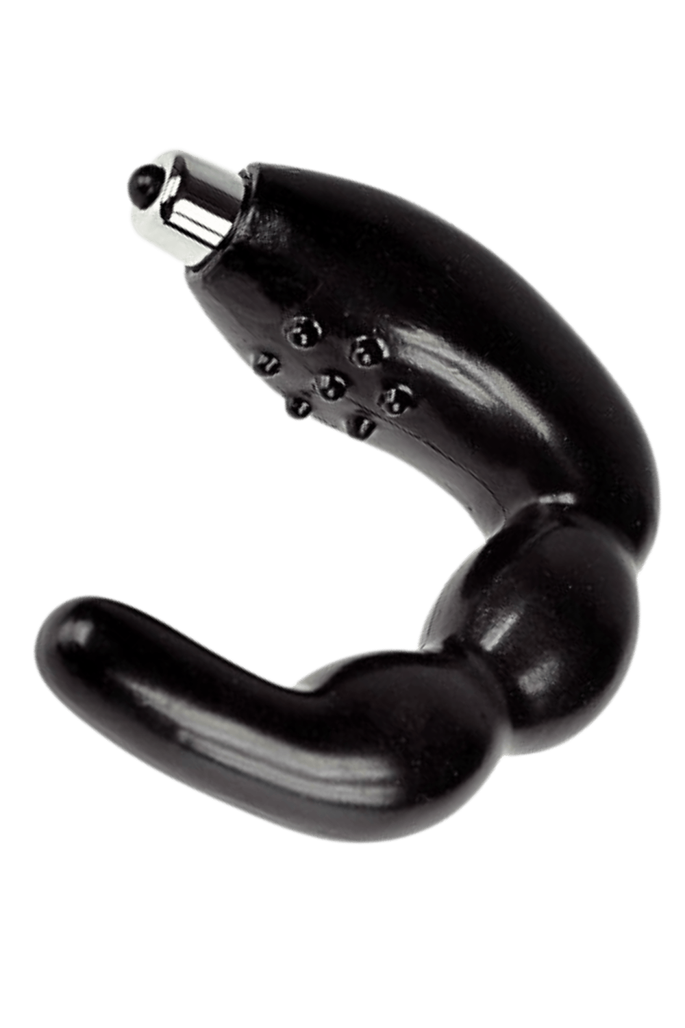 Stimulateur de Prostate Vibrant Noir 1 dosette lubrifiant · Pocket Pleasure