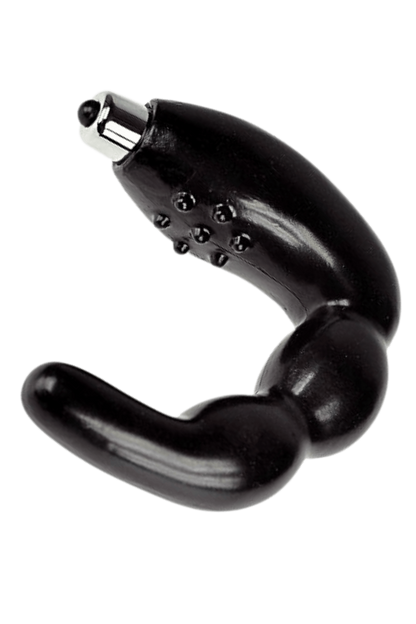 Stimulateur de Prostate Vibrant Noir 1 dosette lubrifiant · Pocket Pleasure
