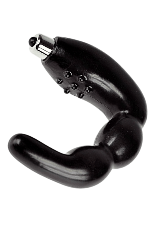 Stimulateur de Prostate Vibrant Noir 1 dosette lubrifiant · Pocket Pleasure