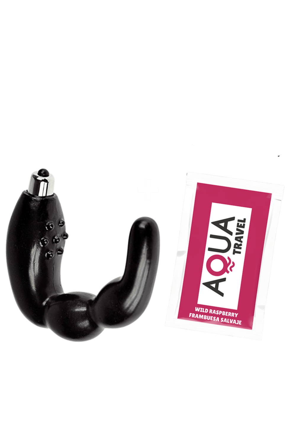 Stimulateur de Prostate Vibrant Noir 1 dosette lubrifiant · Pocket Pleasure · vue 3