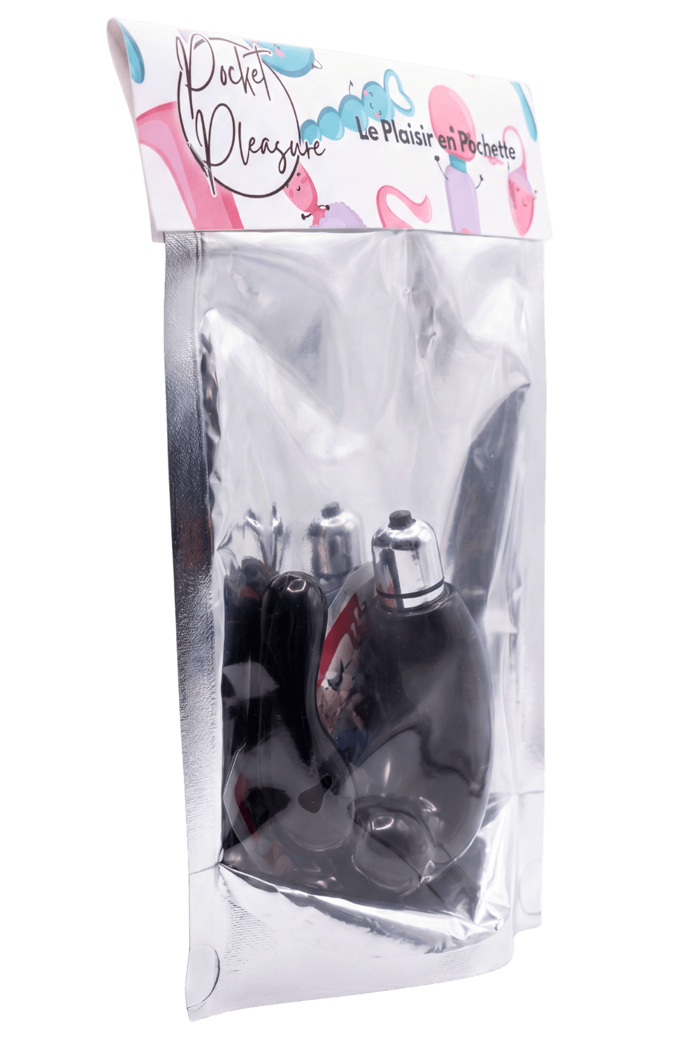 Stimulateur de Prostate Vibrant Noir 1 dosette lubrifiant · Pocket Pleasure · vue 4