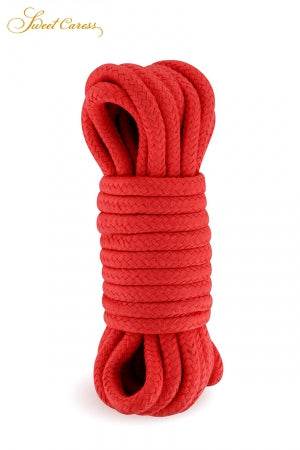 Corde de bondage rouge 5m · Sweet Caress