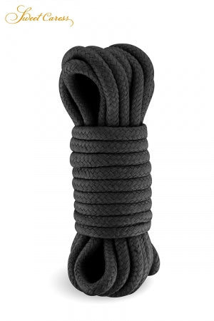 Corde de bondage noire 5m · Sweet Caress