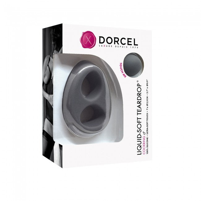 Cockring Liquid-soft ultra doux Gris · Dorcel · vue 3