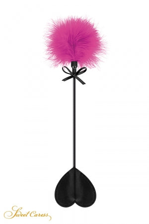 Tapette coeur avec pompon fuchsia · Sweet Caress