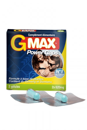 Power Caps Homme (2 gélules) · G-MAX