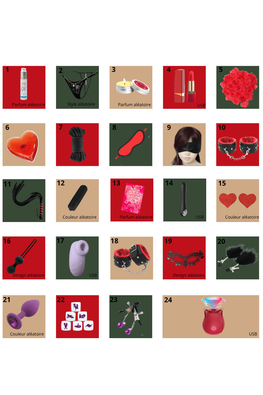 Calendrier de l’Avent érotique 24 surprises couple lesbien LollyDoll