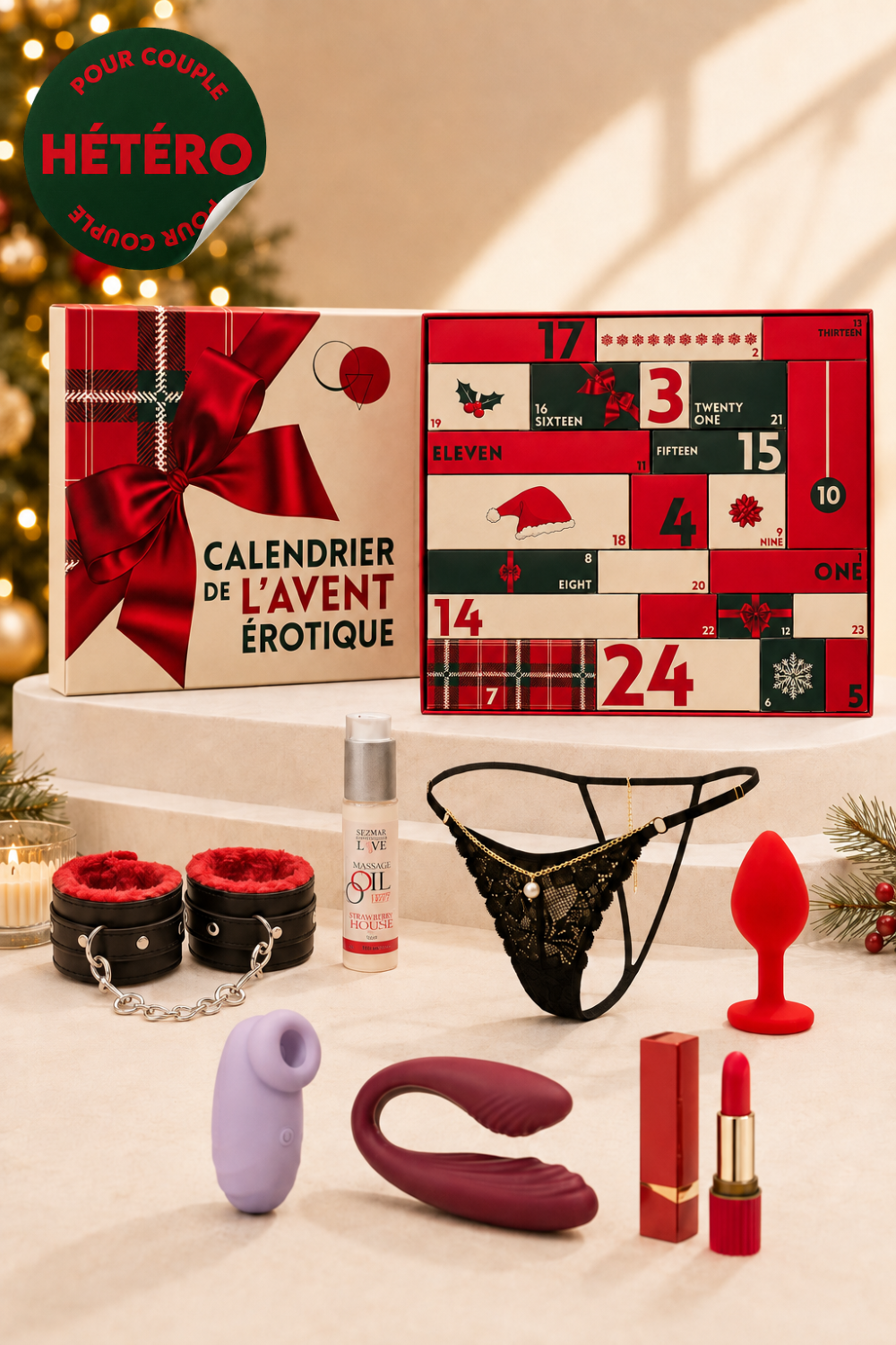 Calendrier de l’Avent érotique 24 surprises couple hétéro LollyDoll