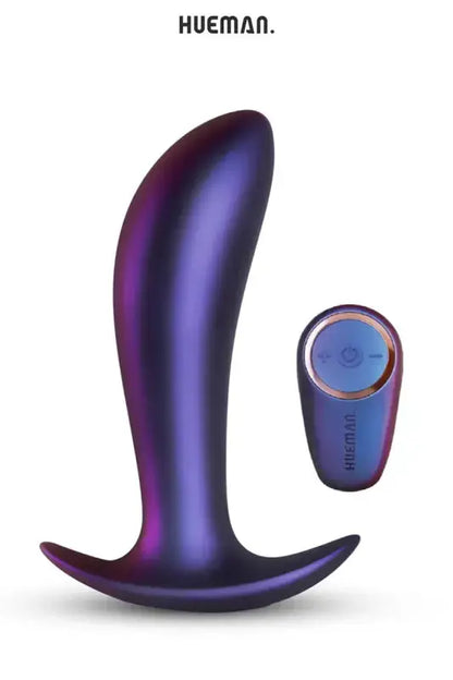 Plug vibrant Uranus de Hueman avec télécommande, accessoire de plaisir anal innovant et élégant en silicone.
