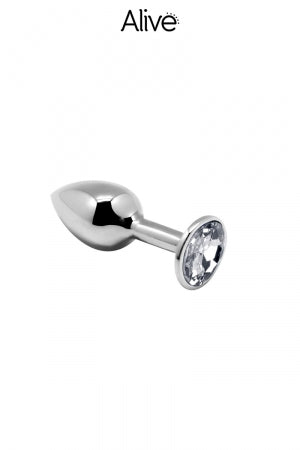 Plug métal bijou transparent S Alive · Alive