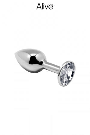 Plug métal bijou transparent M Alive · Alive