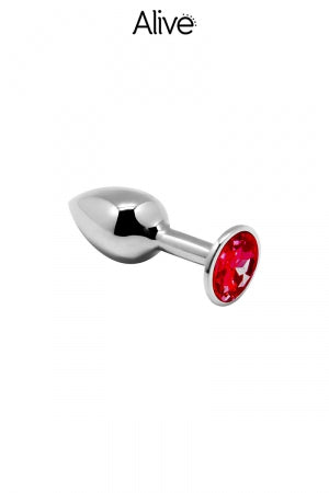 Plug métal bijou rouge S Alive · Alive