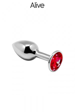 Plug métal bijou rouge M Alive · Alive