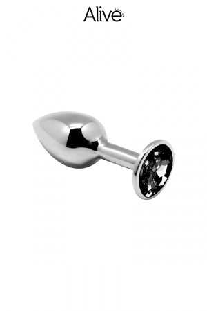 Plug métal bijou noir M Alive · Alive