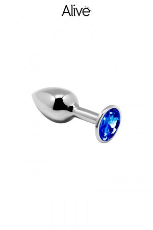 Plug métal bijou bleu S Alive · Alive