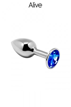 Plug métal bijou bleu M Alive · Alive