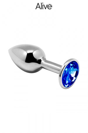 Plug métal bijou bleu L Alive · Alive