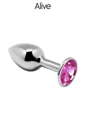 Plug métal bijou rose L Alive · Alive